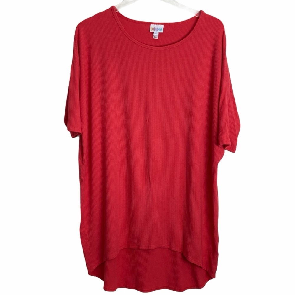 LuLaRoe Coral Oversized High Low Top Size Small
